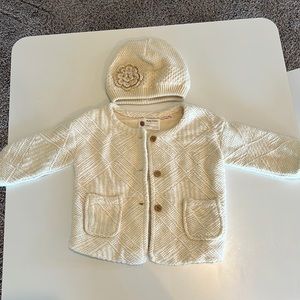 Baby girl set Zara knitwear and koalakids hat